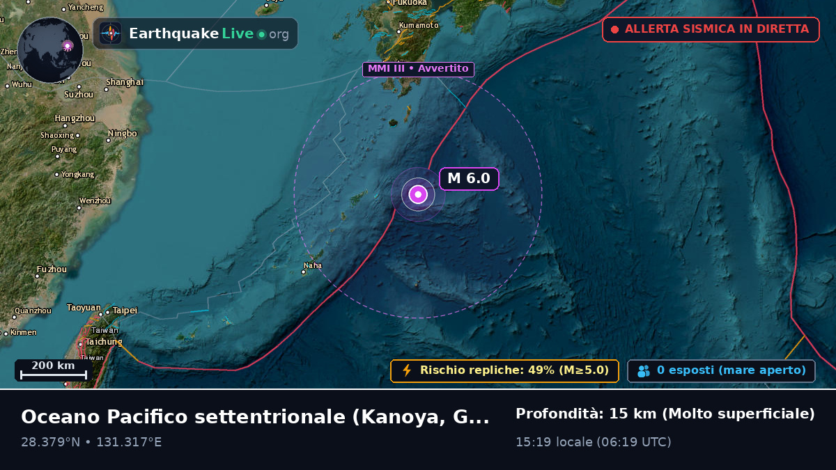 Oceano Pacifico settentrionale (Giappone)
