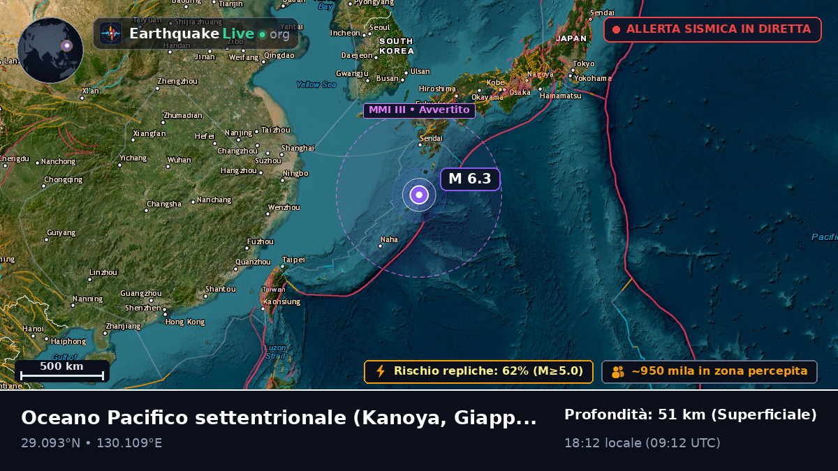 Oceano Pacifico settentrionale (Giappone)