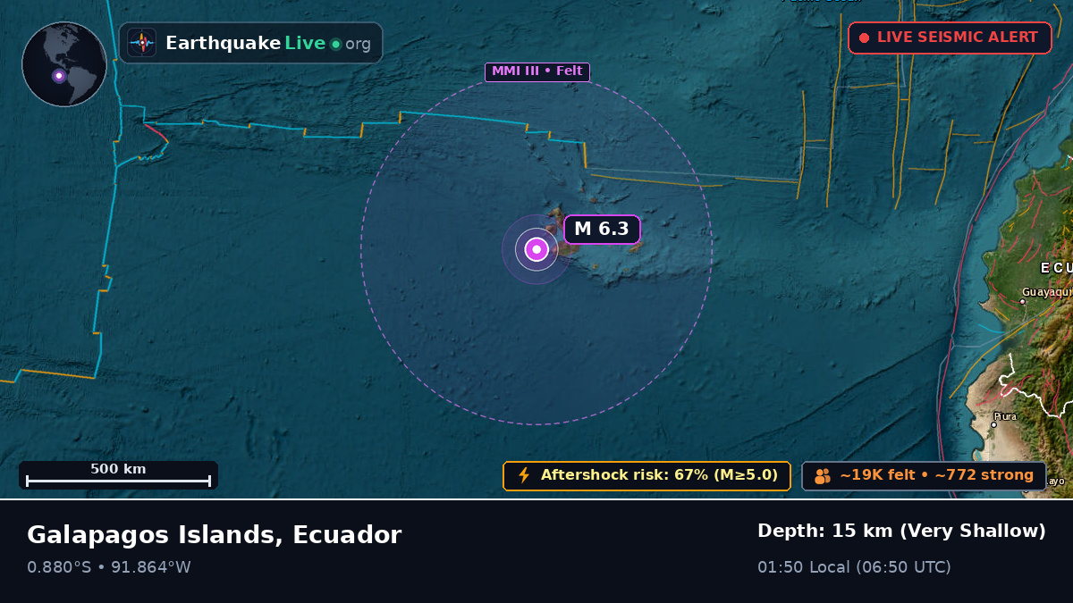 Off the coast of Puerto Villamil, Ecuador