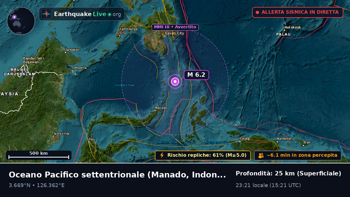 Oceano Pacifico settentrionale (Indonesia)