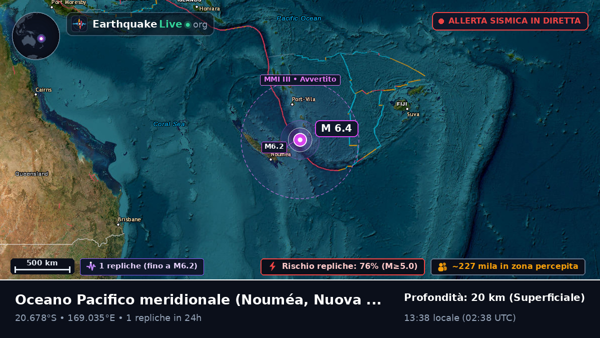 Oceano Pacifico meridionale (Nuova Caledonia)
