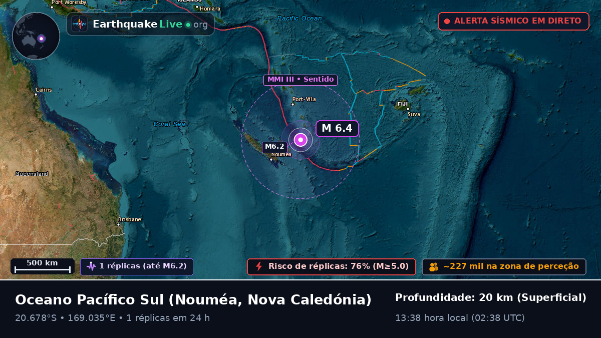 Oceano Pacífico Sul (Nova Caledónia)