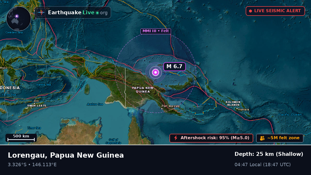 Off the coast of Lorengau, Papua New Guinea