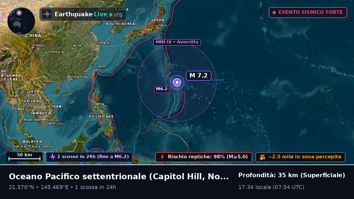 Oceano Pacifico settentrionale (Northern Mariana Islands)