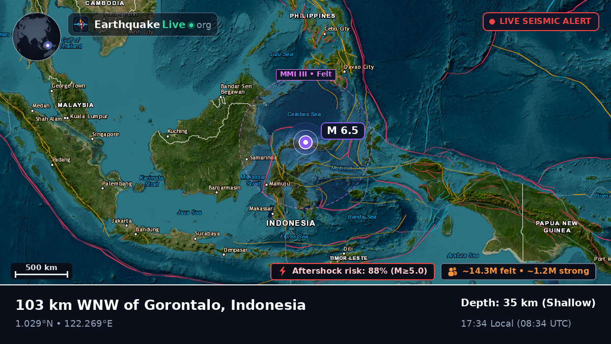 Off the coast of Gorontalo, Indonesia