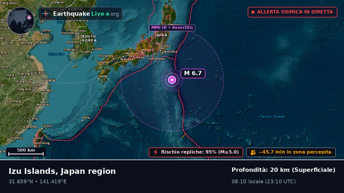 Oceano Pacifico settentrionale (Giappone)