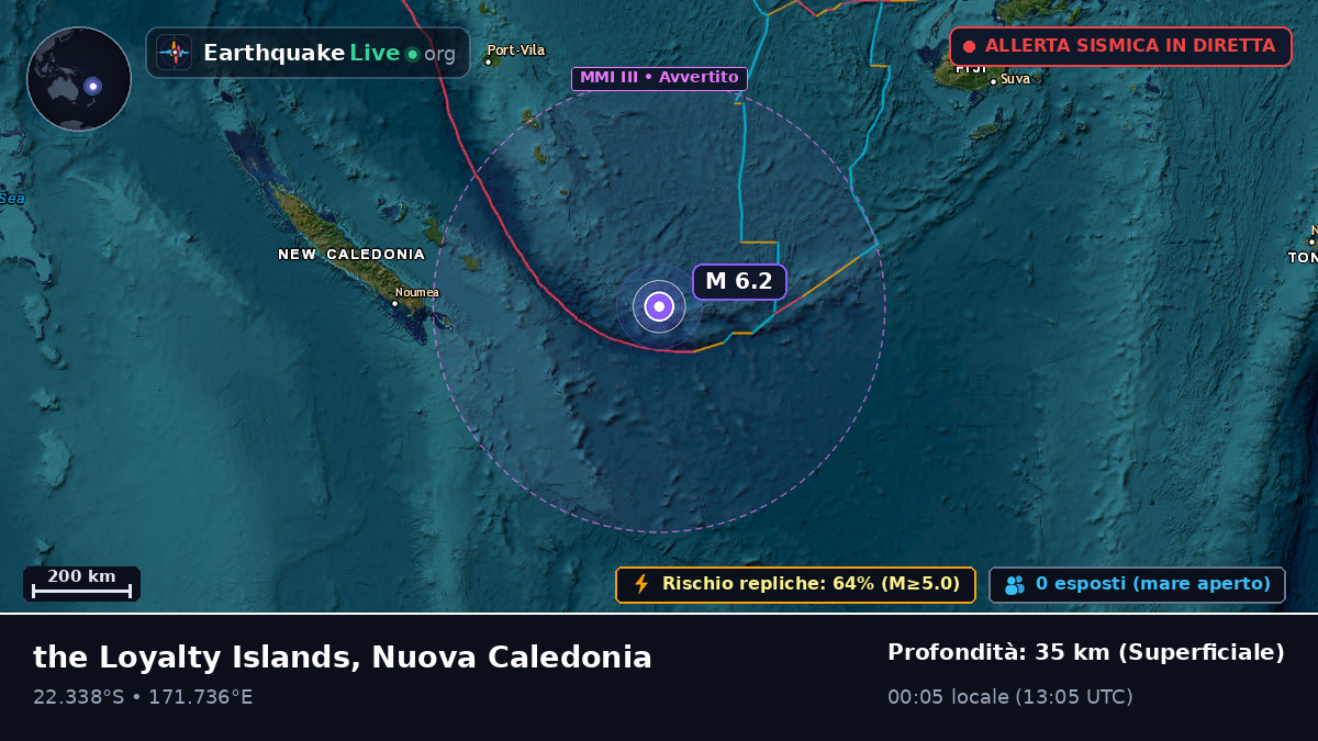 Oceano Pacifico meridionale (Nuova Caledonia)