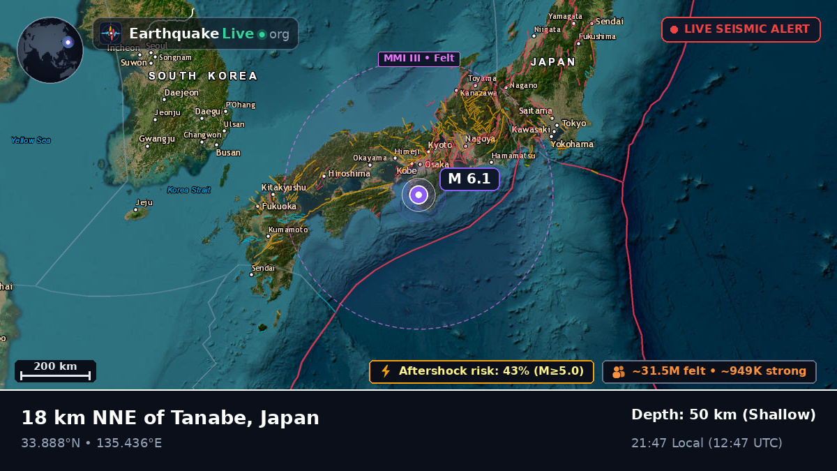 Off the coast of Wakayama, Japan