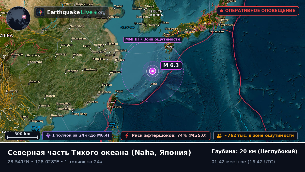 Северная часть Тихого океана (Япония)