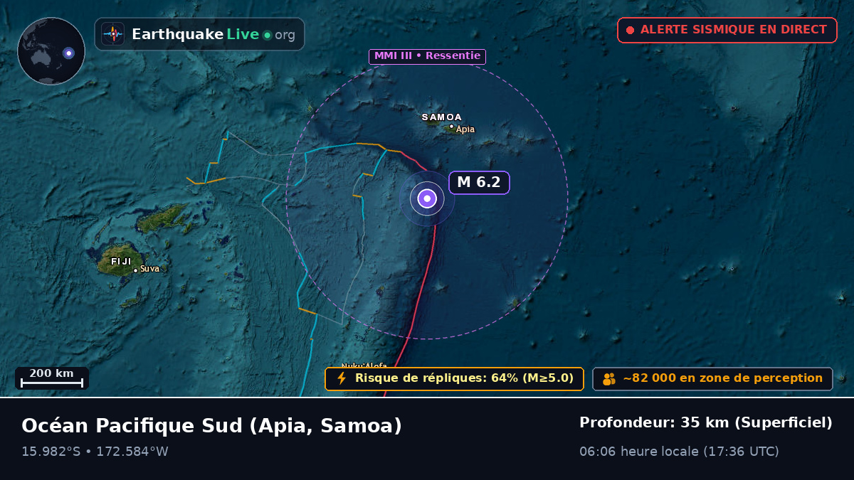 Océan Pacifique Sud (Samoa)