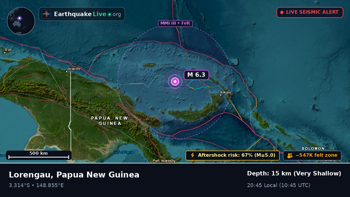 Off the coast of Lorengau, Papua New Guinea