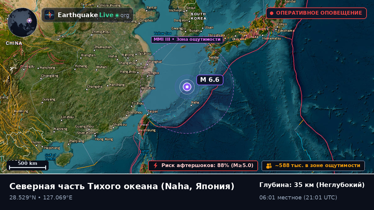 Северная часть Тихого океана (Япония)