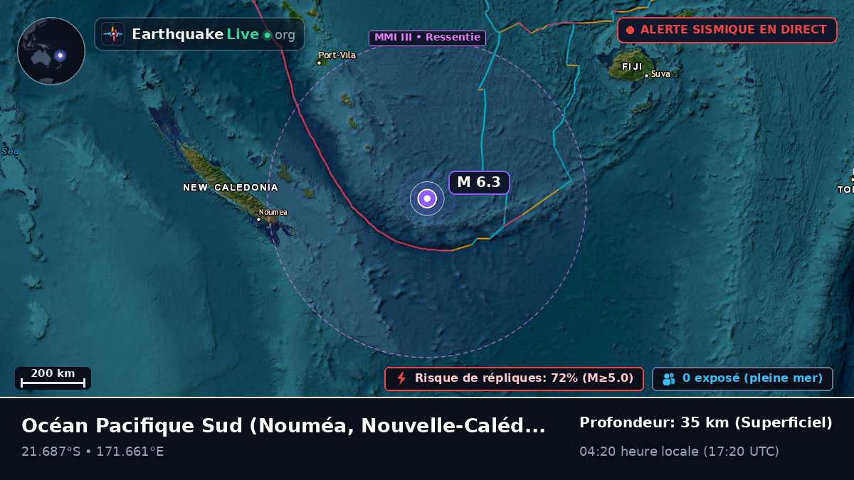 Océan Pacifique Sud (Nouvelle-Calédonie)