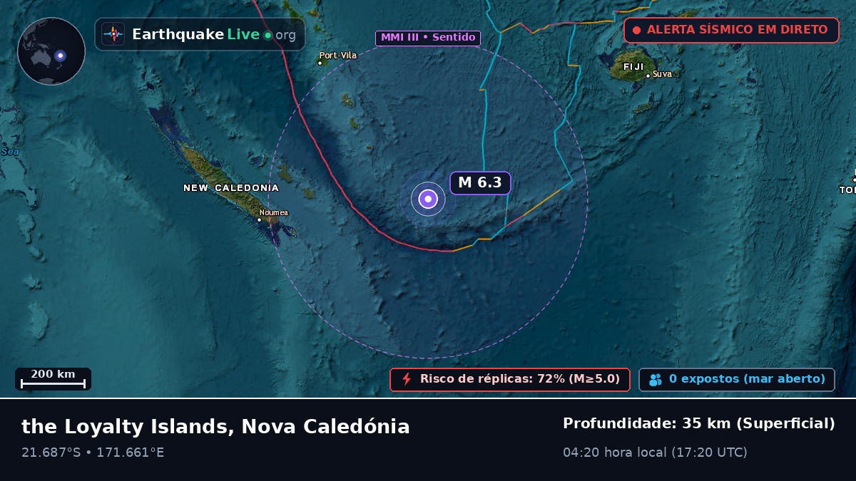 Oceano Pacífico Sul (Nova Caledónia)