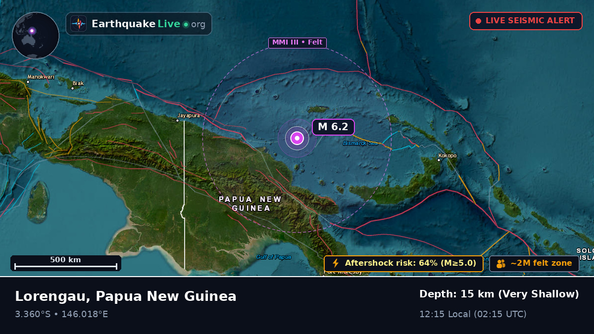 Off the coast of Lorengau, Papua New Guinea