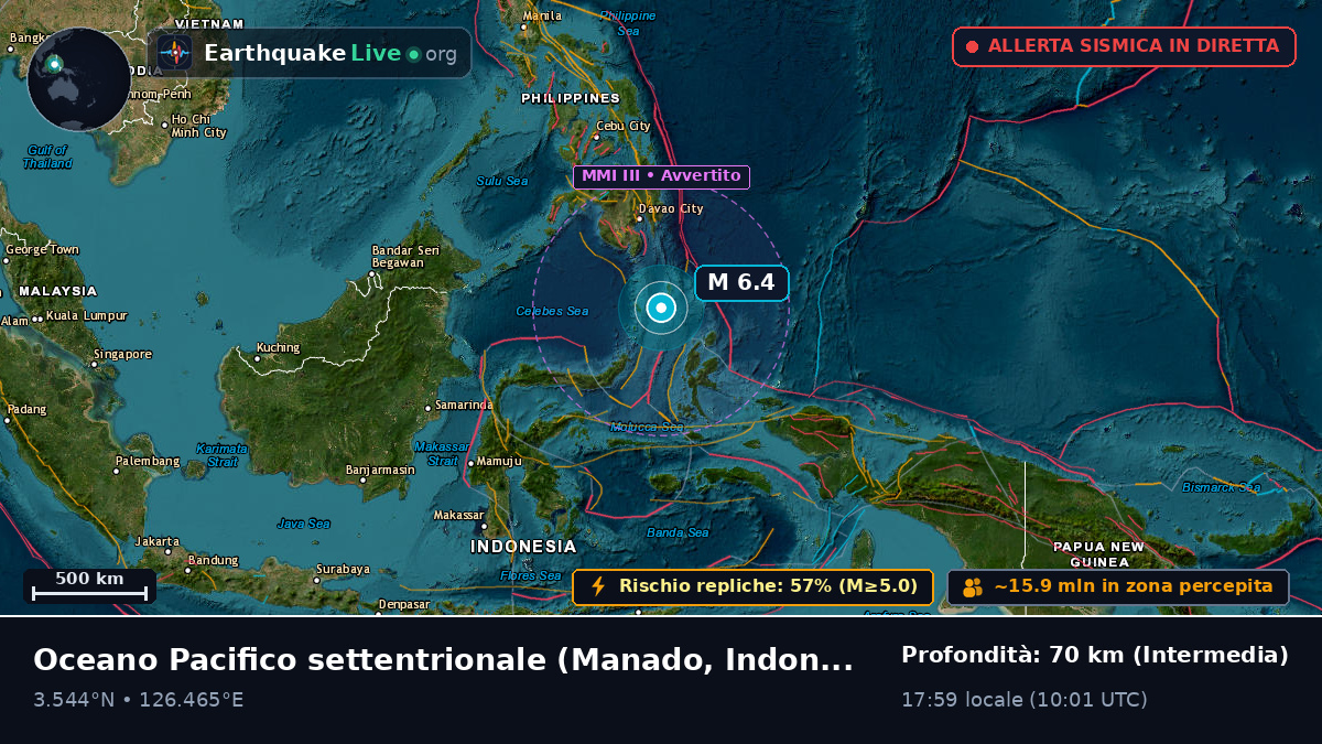 Oceano Pacifico settentrionale (Indonesia)