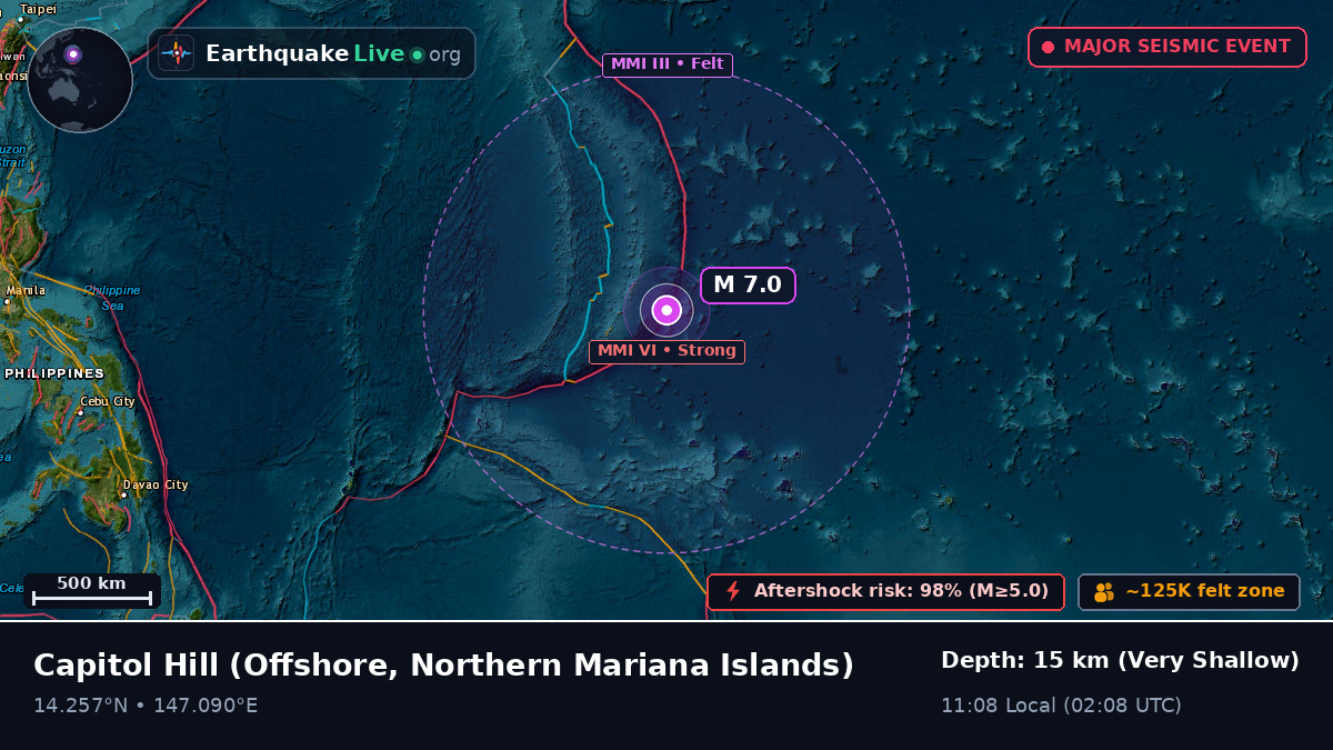 Off the coast of Capitol Hill, Northern Mariana Islands