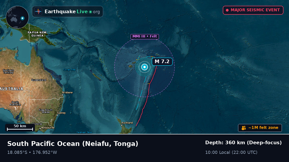 South Pacific Ocean (Tonga)