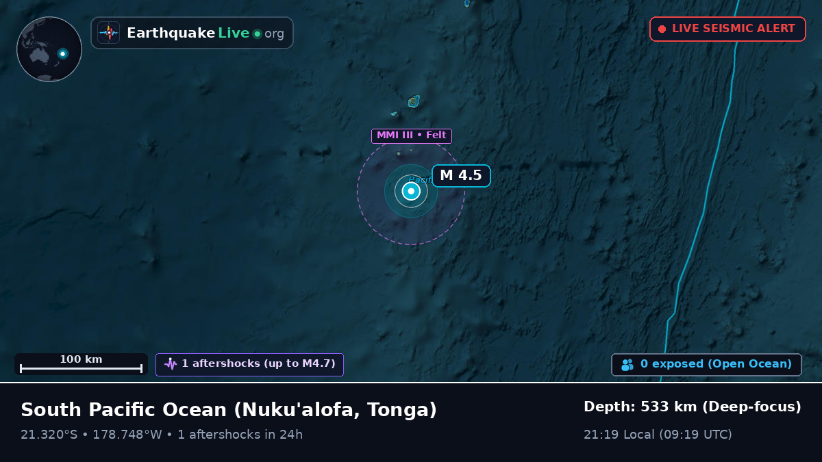 South Pacific Ocean (Tonga)