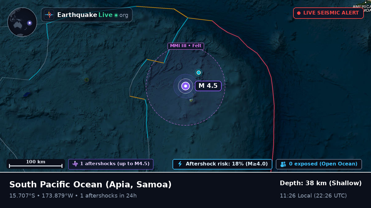 South Pacific Ocean (Samoa)