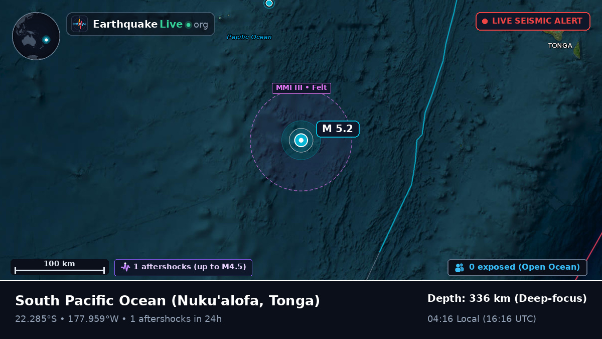 South Pacific Ocean (Tonga)