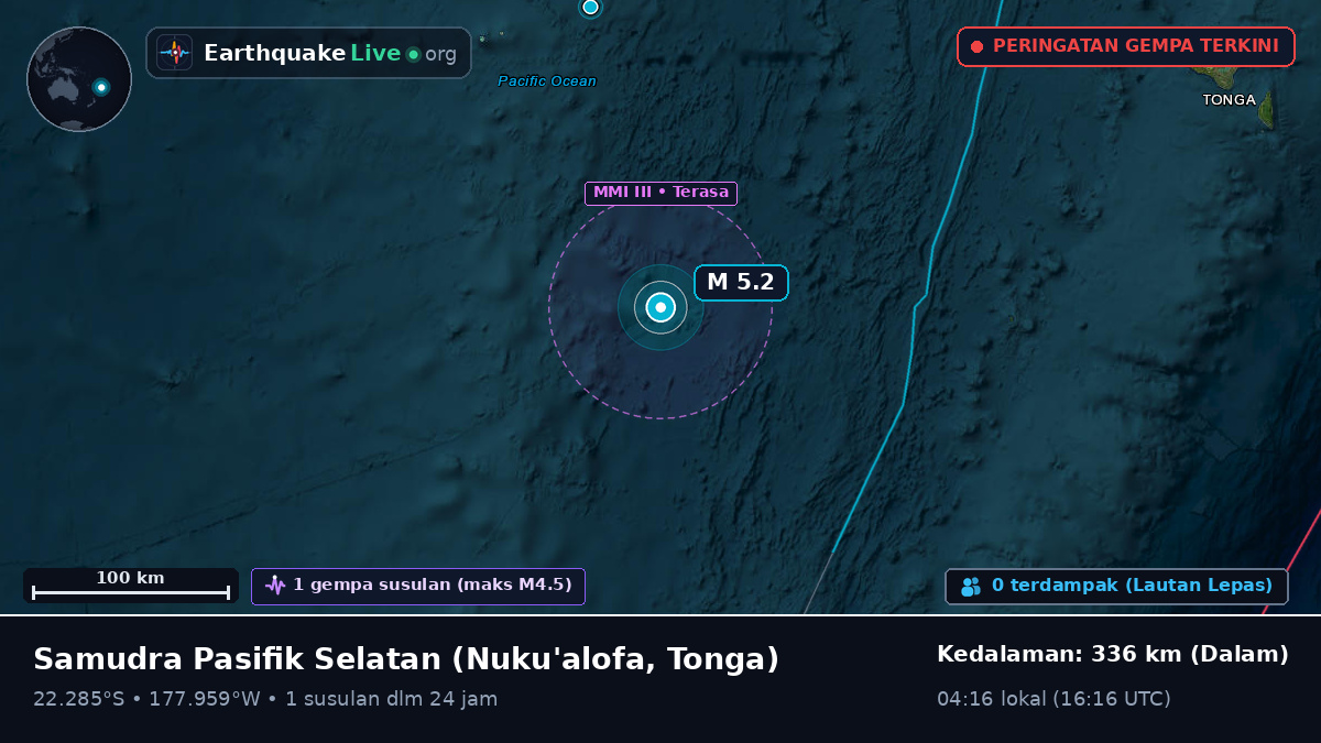 Samudra Pasifik Selatan (Tonga)