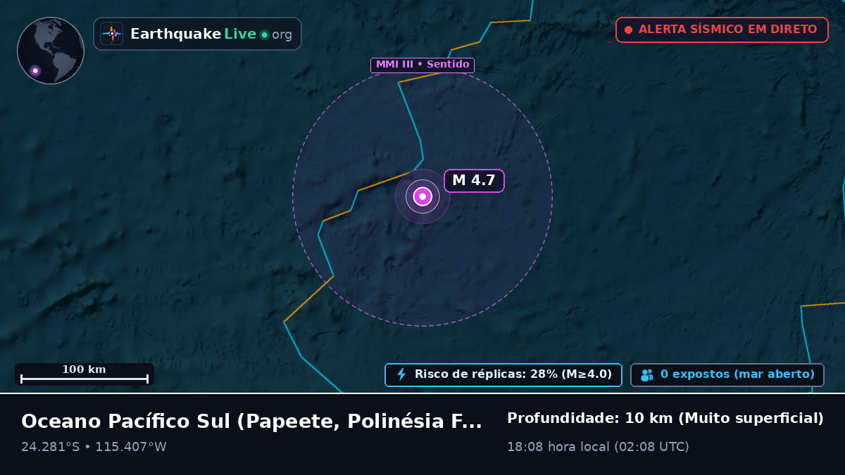 Oceano Pacífico Sul (Polinésia Francesa)