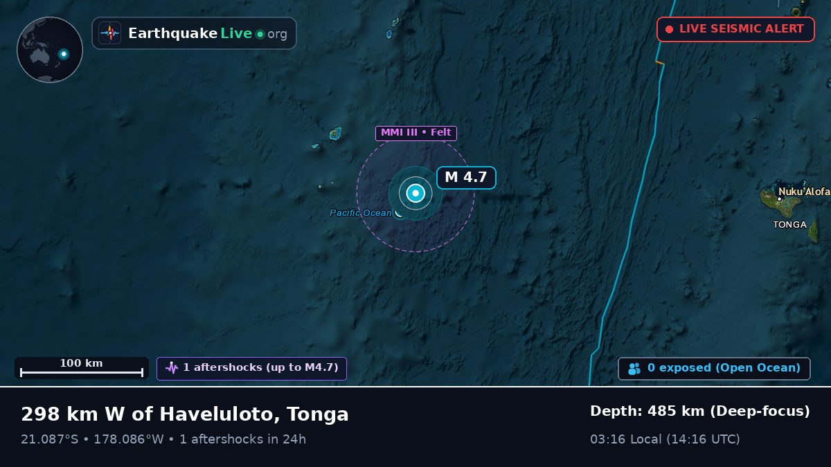 South Pacific Ocean (Tonga)