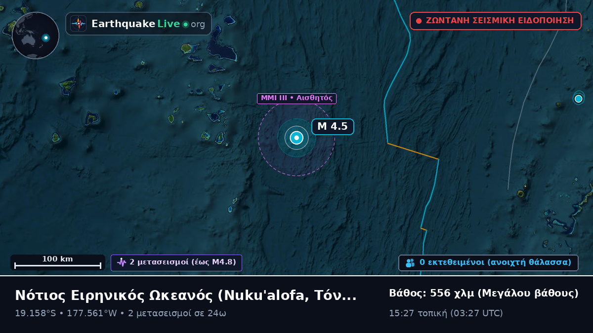 Νότιος Ειρηνικός Ωκεανός (Τόνγκα)