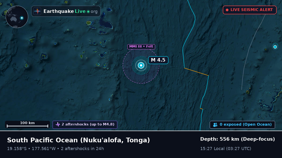 South Pacific Ocean (Tonga)