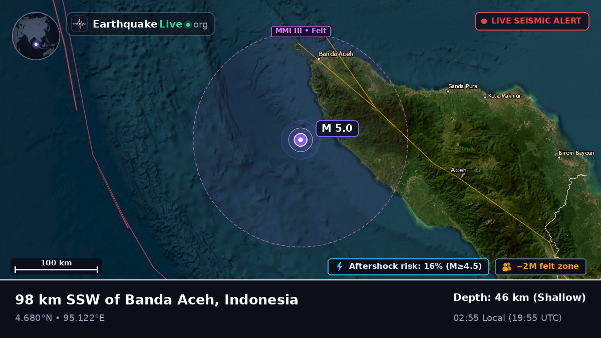 Off the coast of Banda Aceh, Indonesia