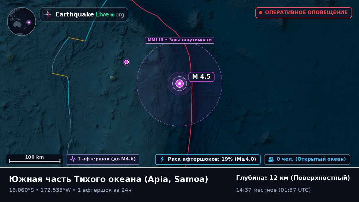 Южная часть Тихого океана (Samoa)