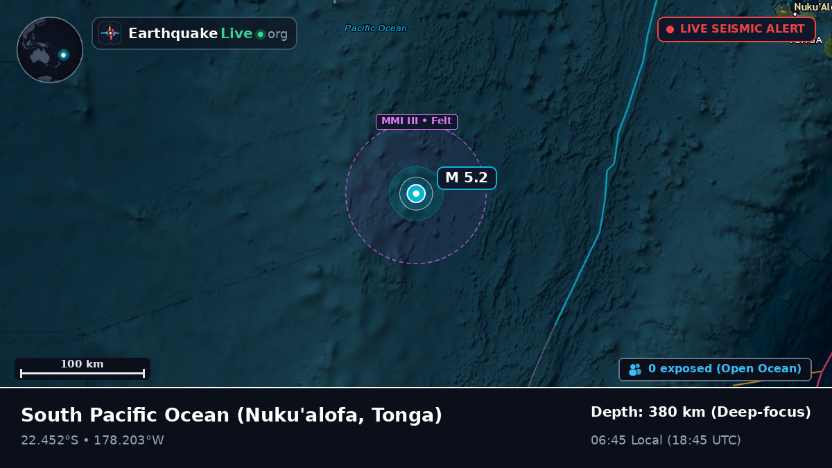 South Pacific Ocean (Tonga)