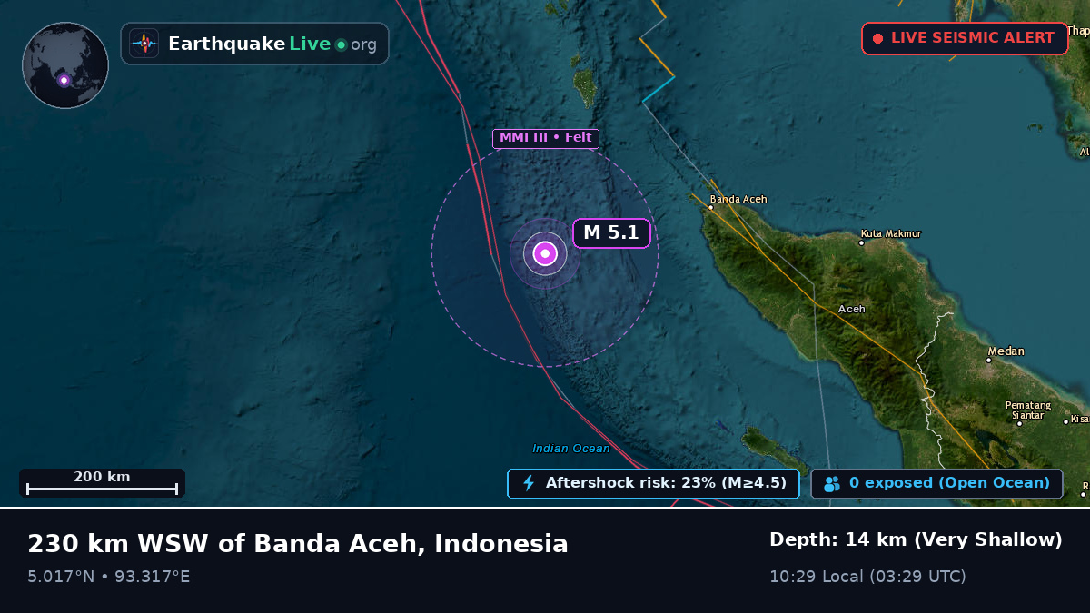 Off the coast of Banda Aceh, Indonesia