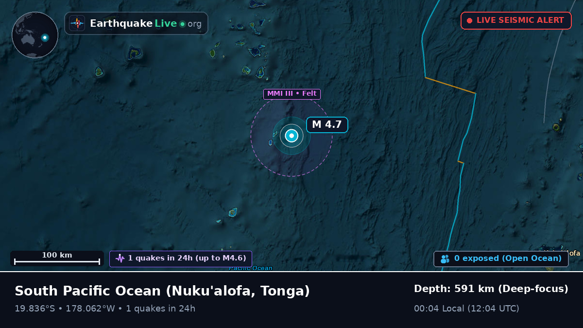 South Pacific Ocean (Tonga)