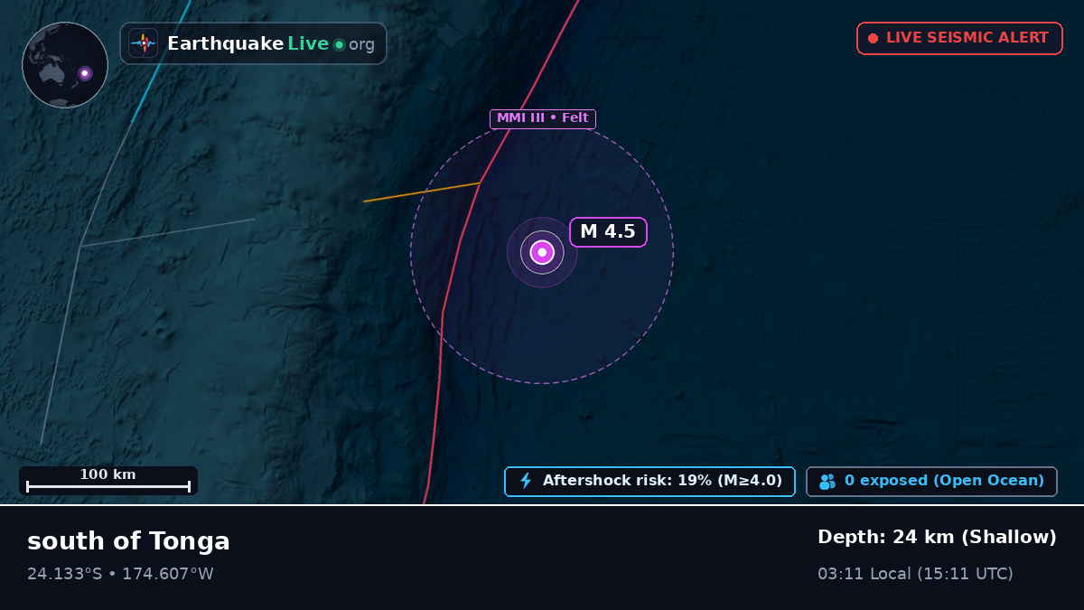 South Pacific Ocean (Tonga)
