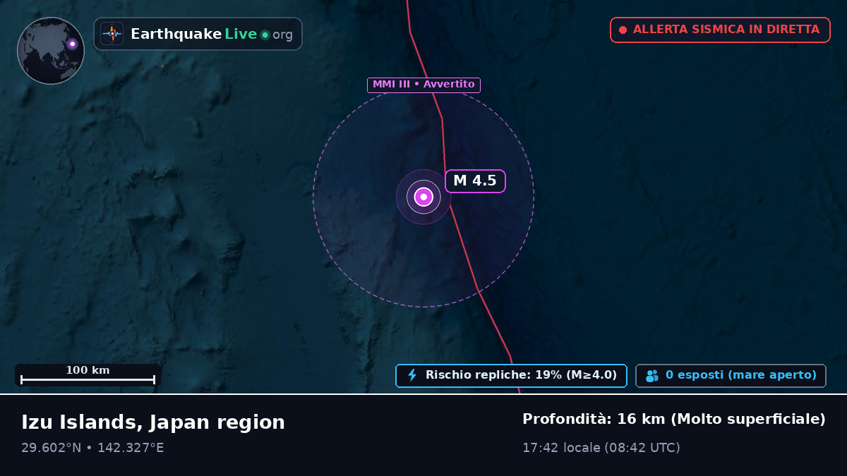 Oceano Pacifico settentrionale (Giappone)