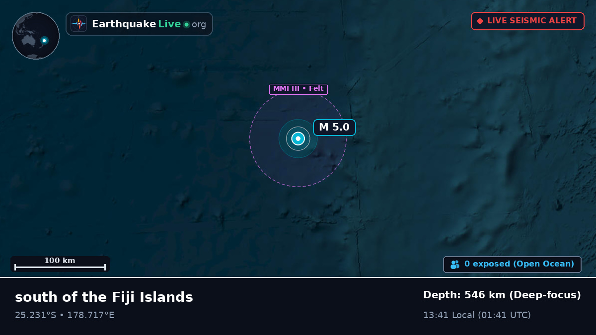 South Pacific Ocean (Kermadec Islands)