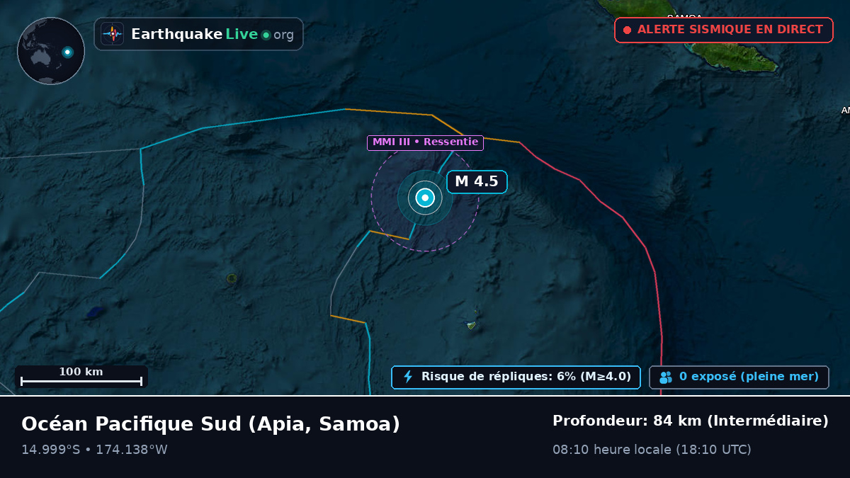 Océan Pacifique Sud (Samoa)