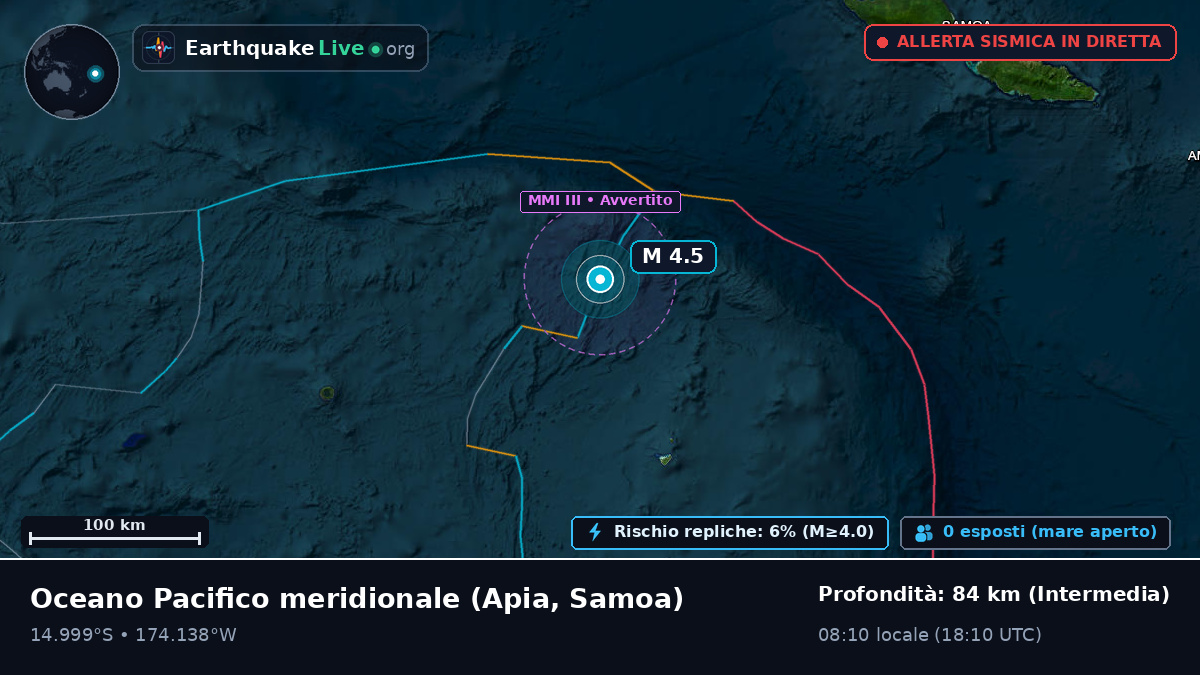 Oceano Pacifico meridionale (Samoa)