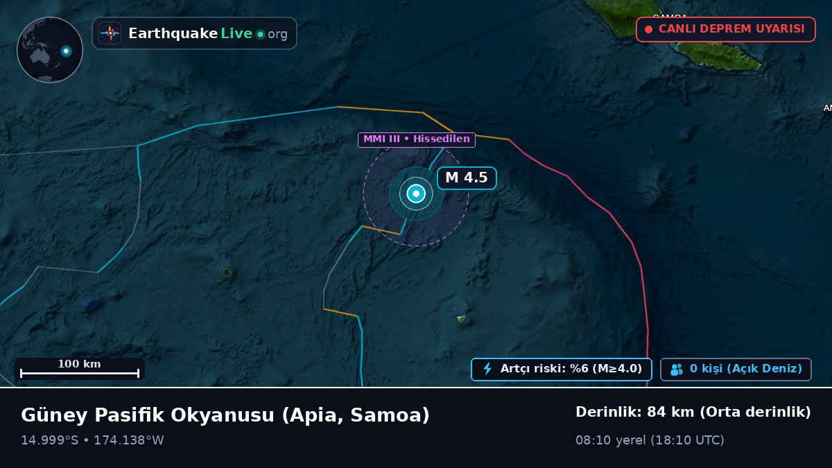 Güney Pasifik Okyanusu (Samoa)