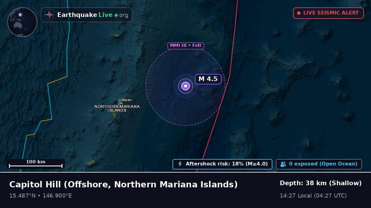 Off the coast of Capitol Hill, Northern Mariana Islands