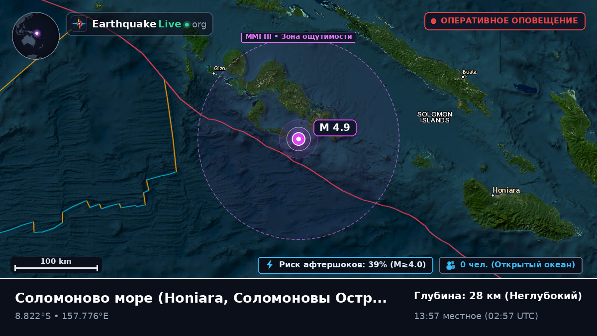 Соломоново море (Соломоновы Острова)