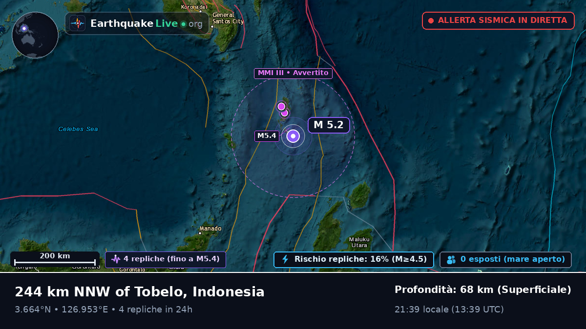 Oceano Pacifico settentrionale (Indonesia)