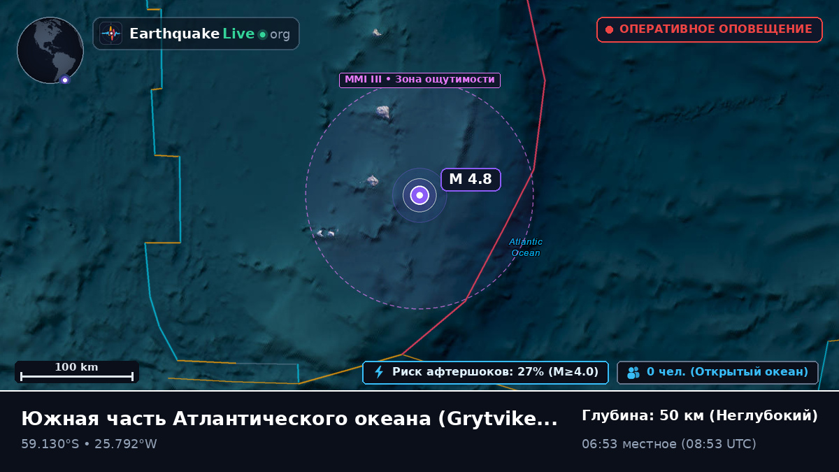 Южная часть Атлантического океана (South Georgia and the Islands)