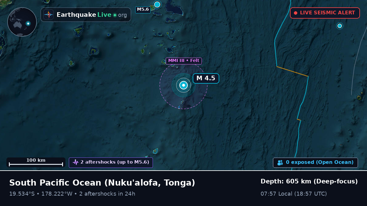 South Pacific Ocean (Tonga)