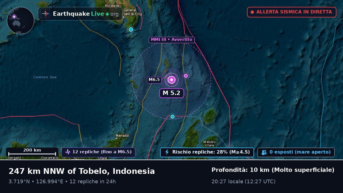 Oceano Pacifico settentrionale (Indonesia)