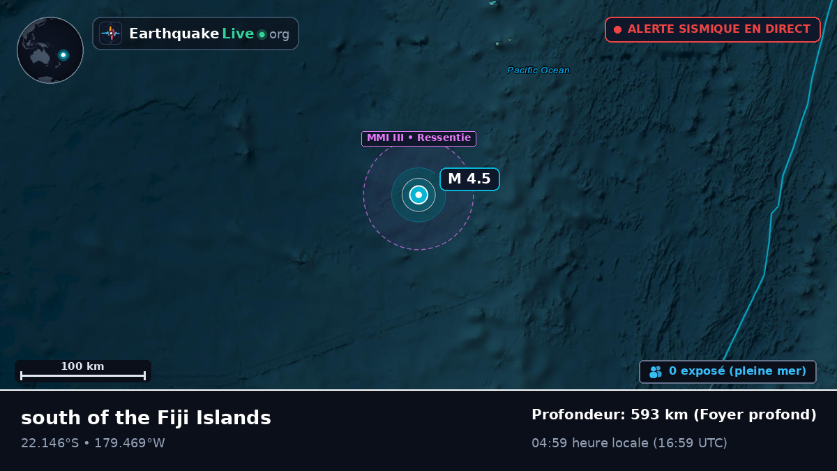 Océan Pacifique Sud (Tonga)