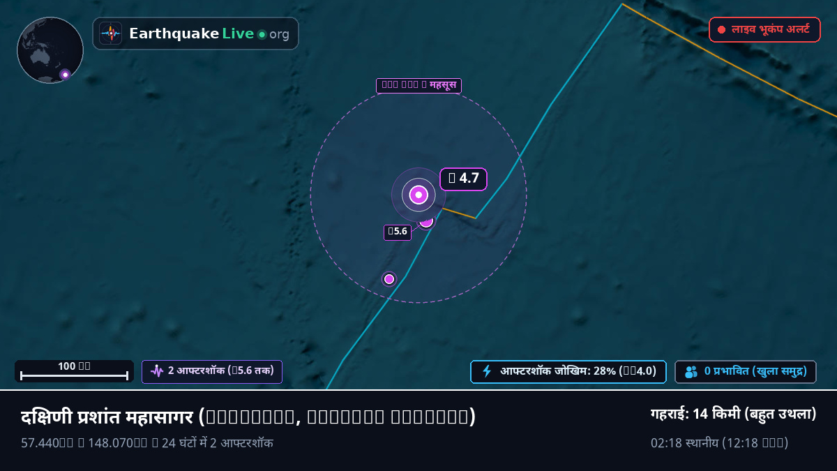 दक्षिणी प्रशांत महासागर (Chatham Islands)