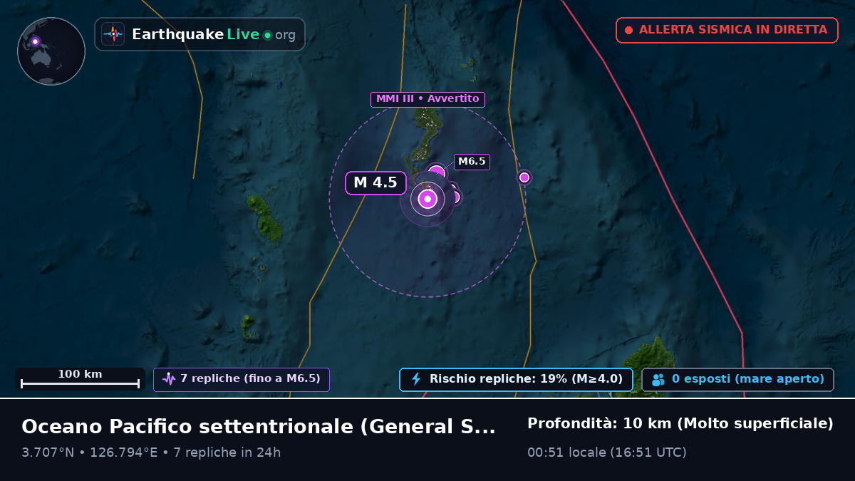 Oceano Pacifico settentrionale (Filippine)